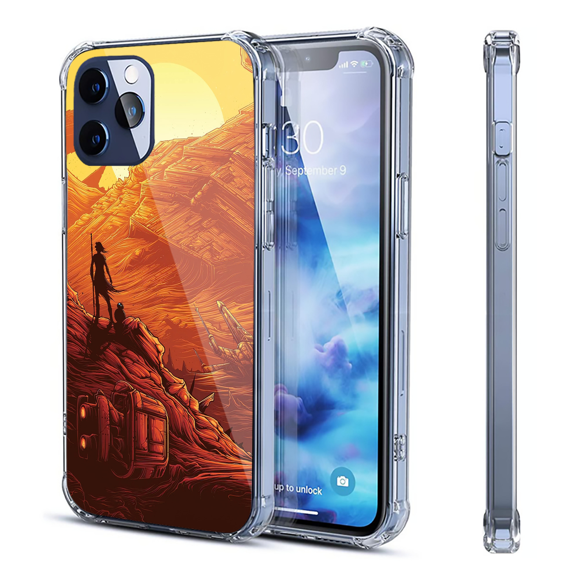 （画像用） スター・ウォーズ Star Wars 【iPhone 12シリーズ対応】透明スマホケース（クリアソフトケース）